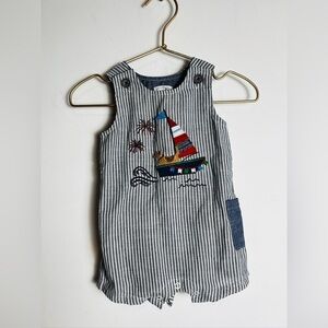 Mud Pie Baby Outfit fireworks 3-6 months Fourth of July patriotic